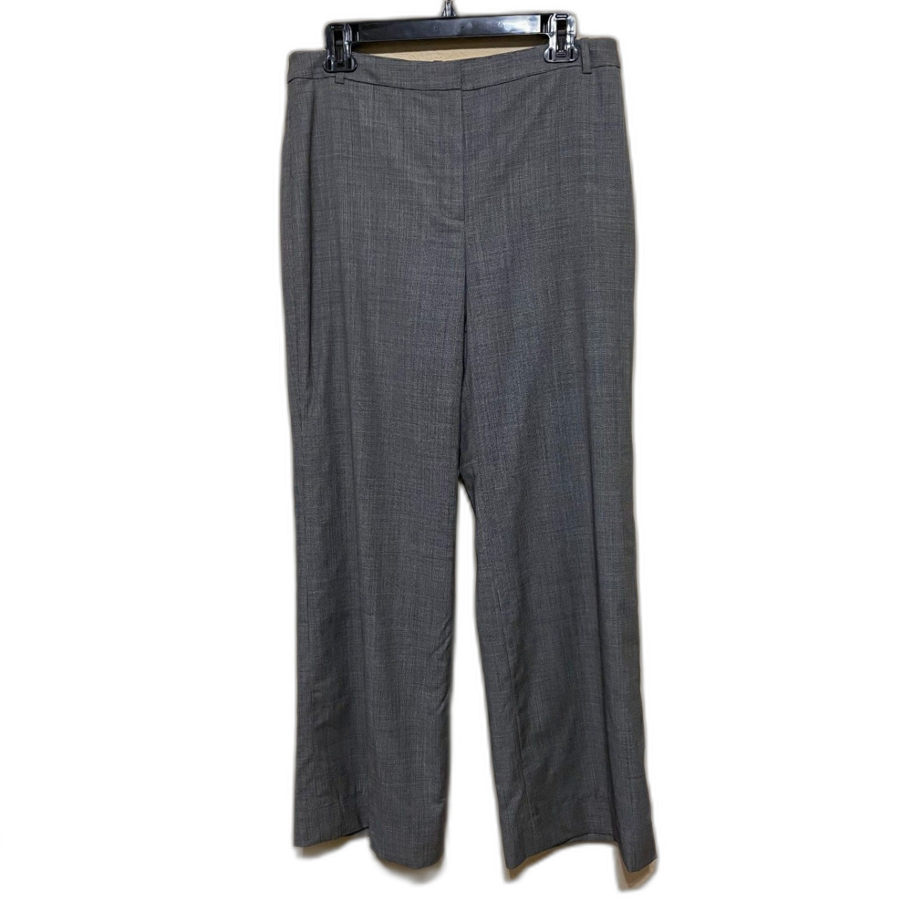 Ann Taylor Audrey Italian Wool Trouser Pants Womens Size 8 Lined Wide Leg Career